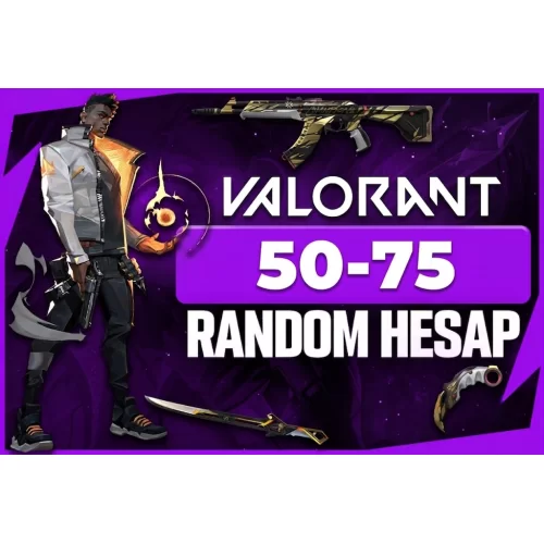  Valorant 50-75 Skinli Random Hesap